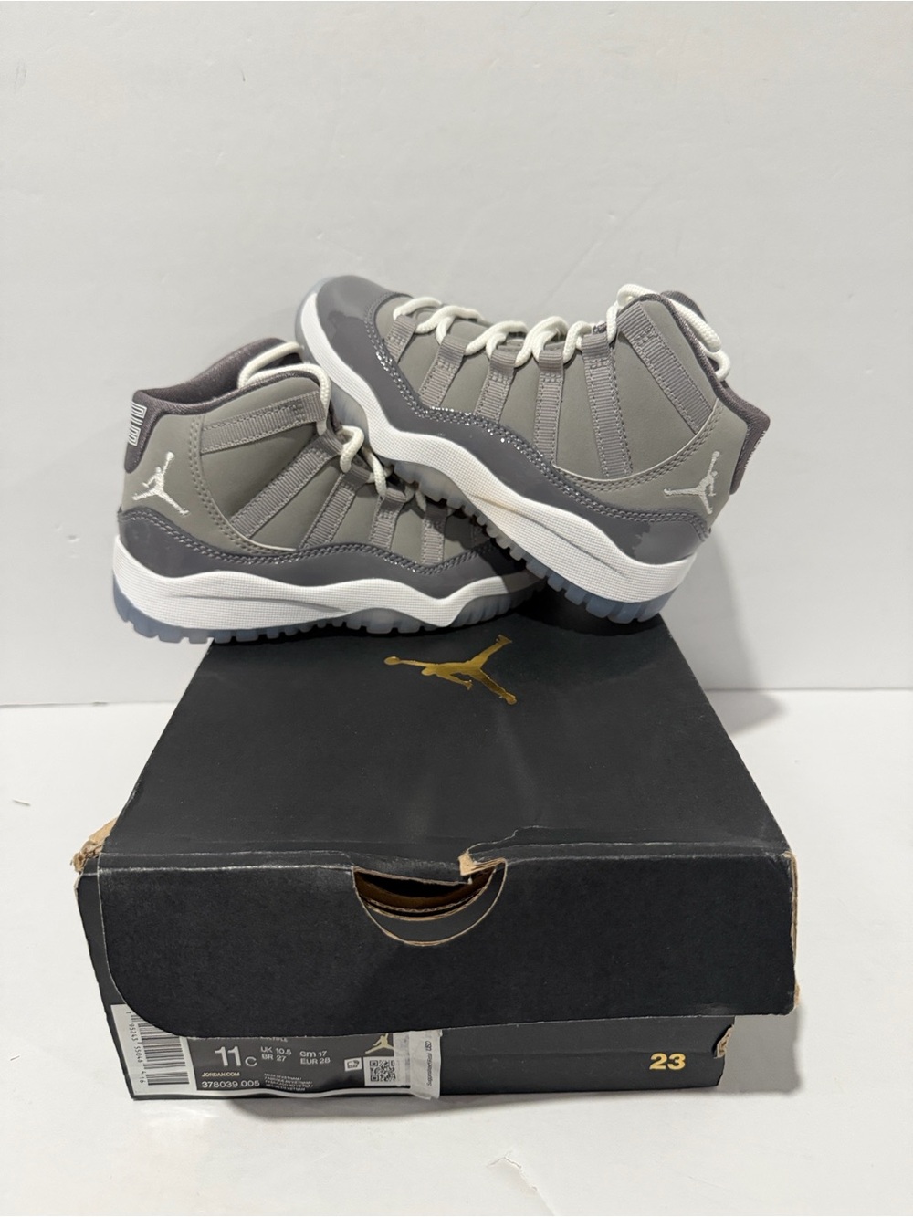 Air Jordan Retro 11 'Cool Grey' (PS) Sz: 11 / 2.5 (378039-005)